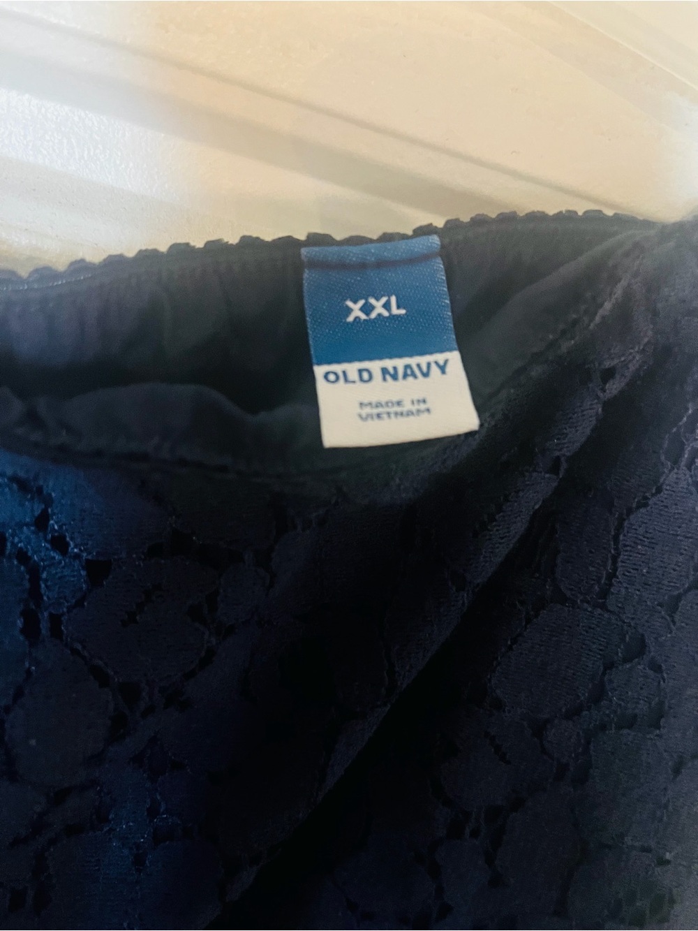 Old Navy Navy Lace Midi Skirt